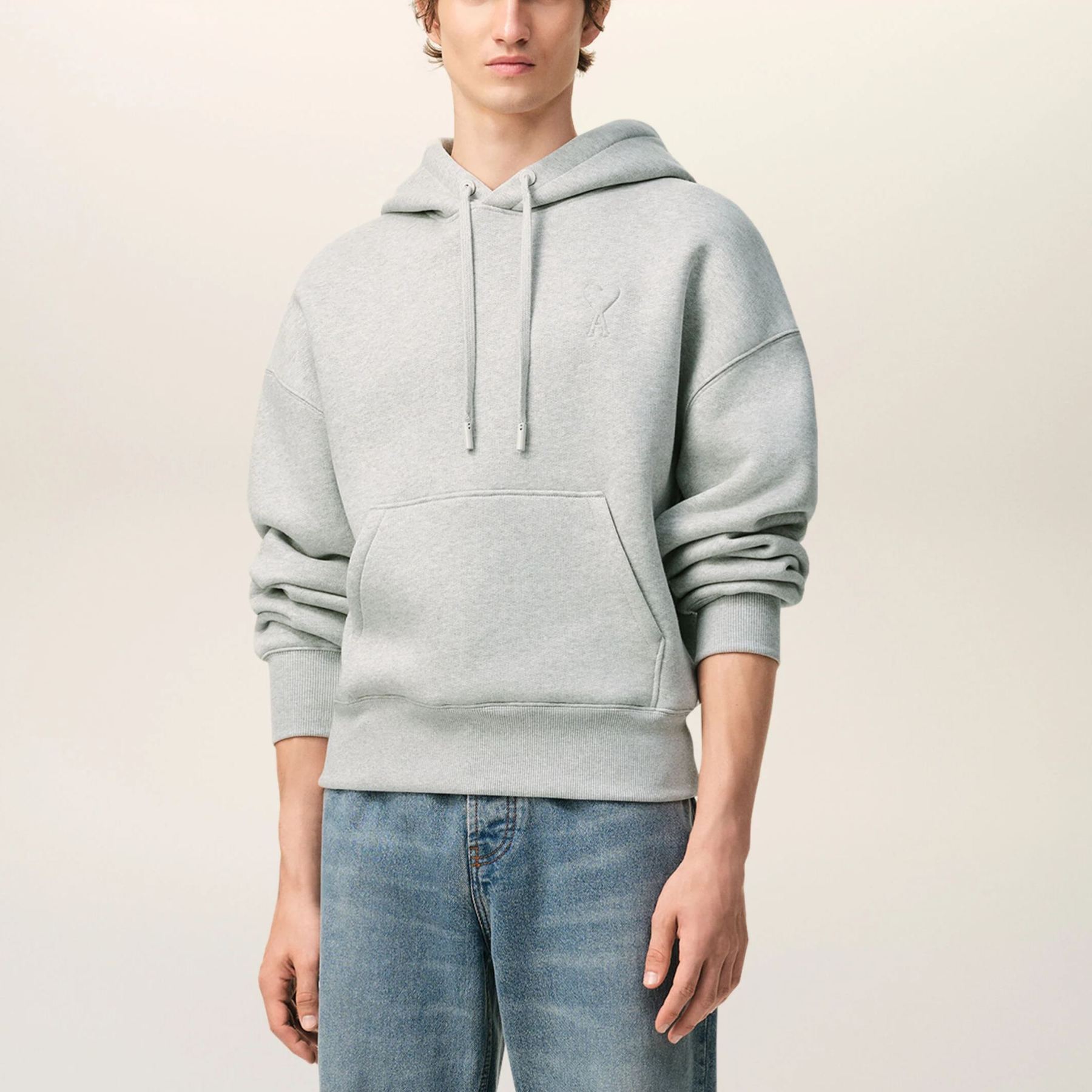 グレー コットン Ami De Coeur エンボス パーカー