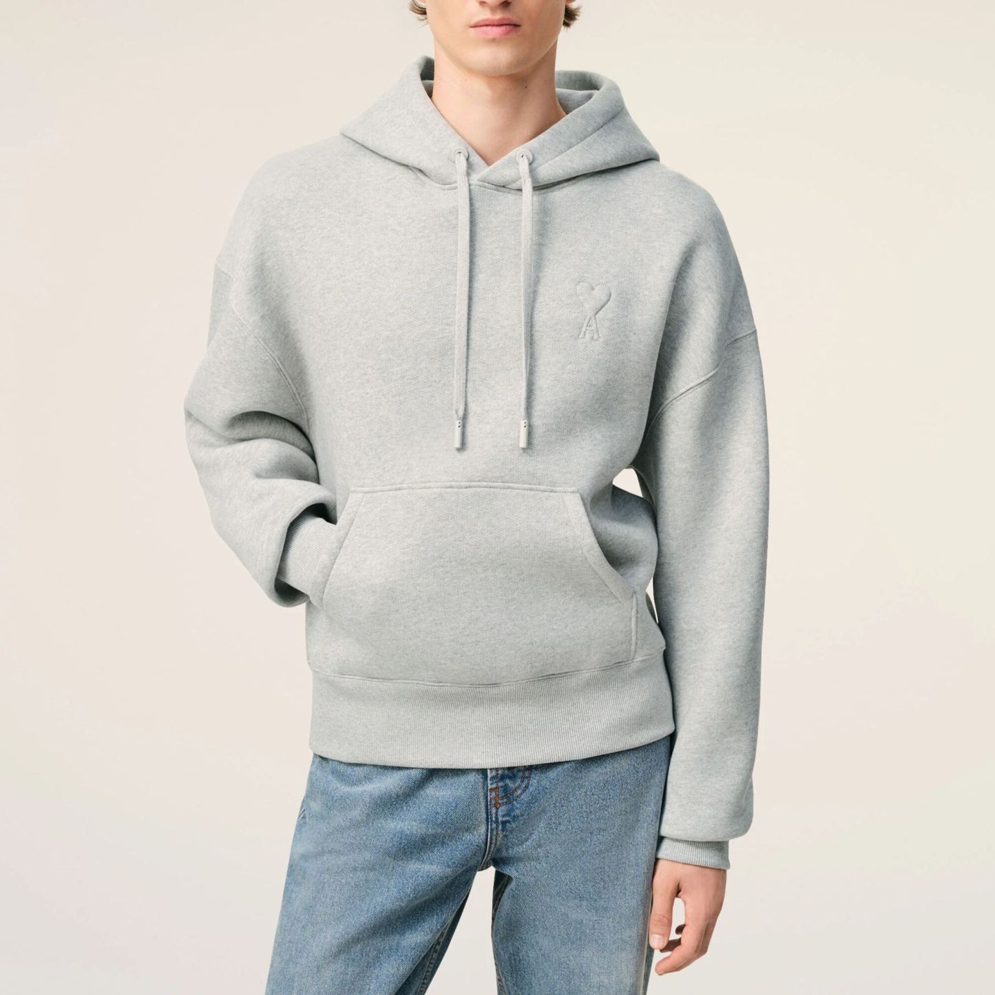 グレー コットン Ami De Coeur エンボス パーカー