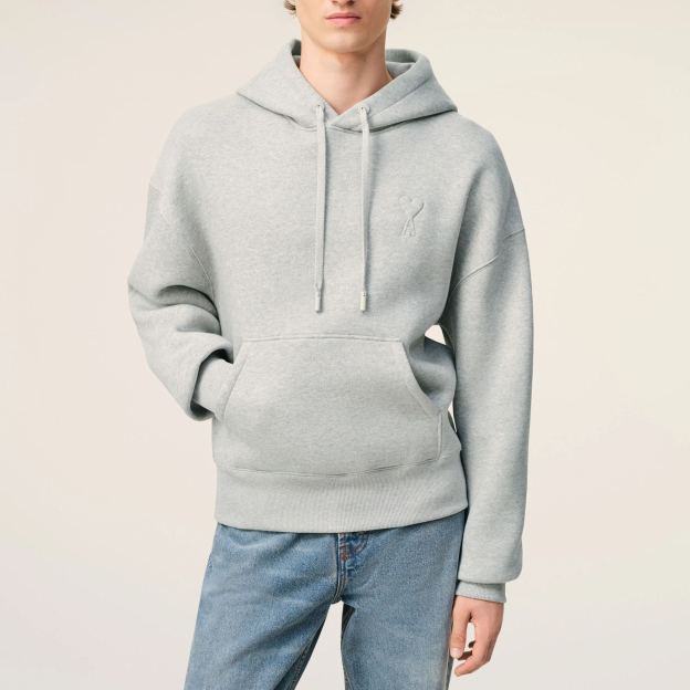 グレー コットン Ami De Coeur エンボス パーカー