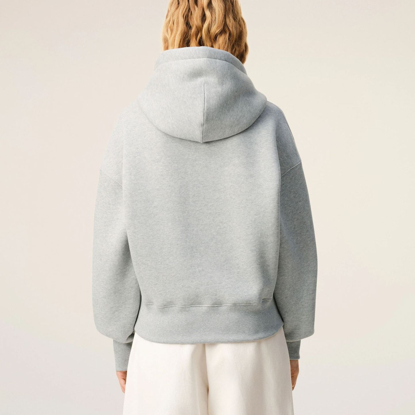 グレー コットン Ami De Coeur エンボス パーカー