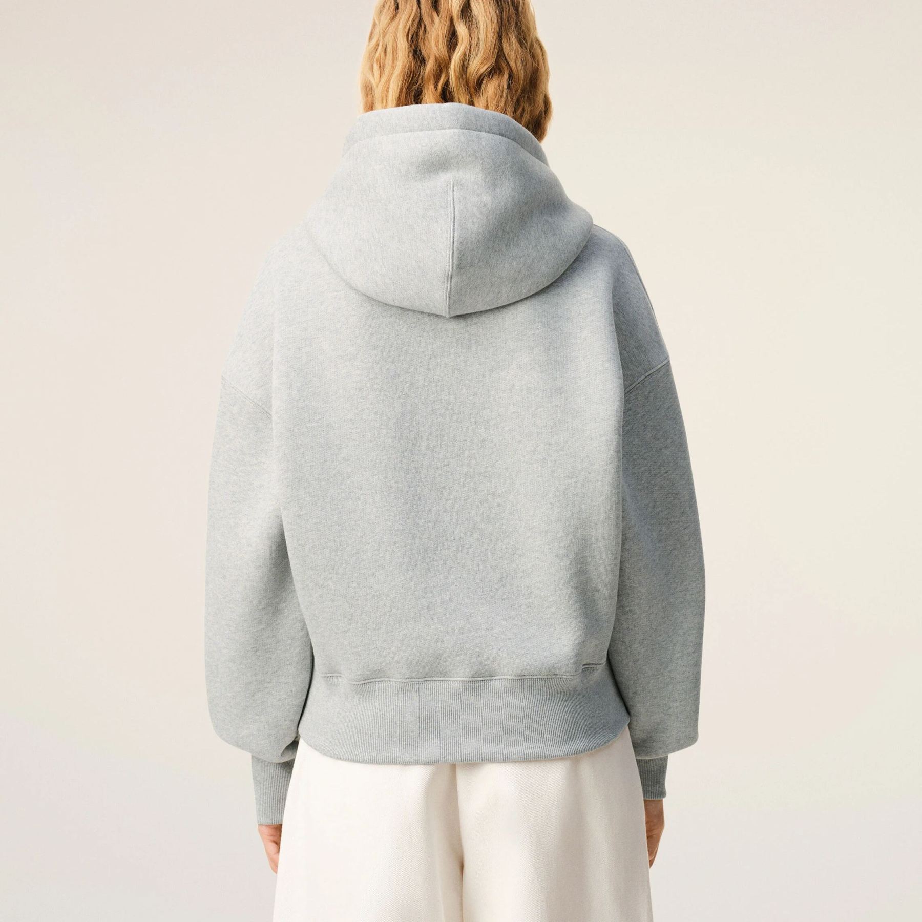 グレー コットン Ami De Coeur エンボス パーカー