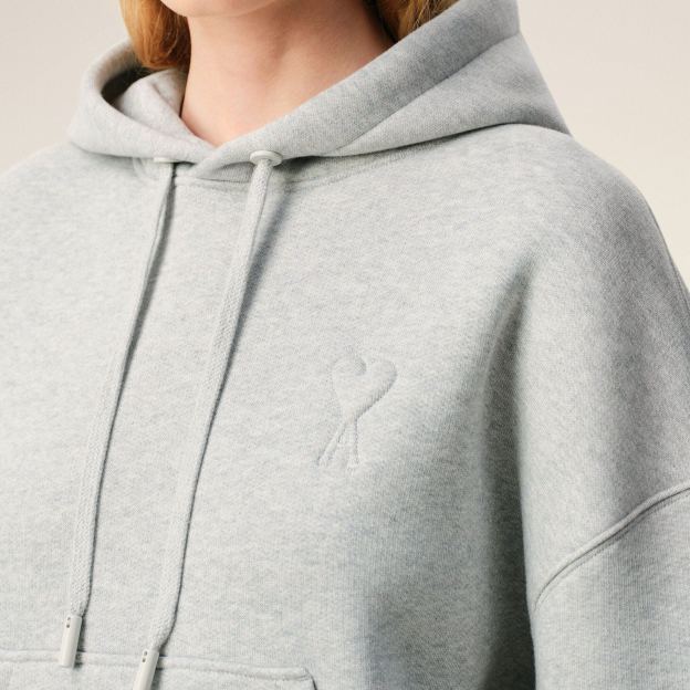 グレー コットン Ami De Coeur エンボス パーカー