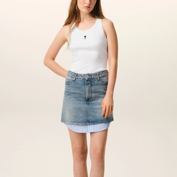 ホワイトコットン Ami De Coeur タンクトップ