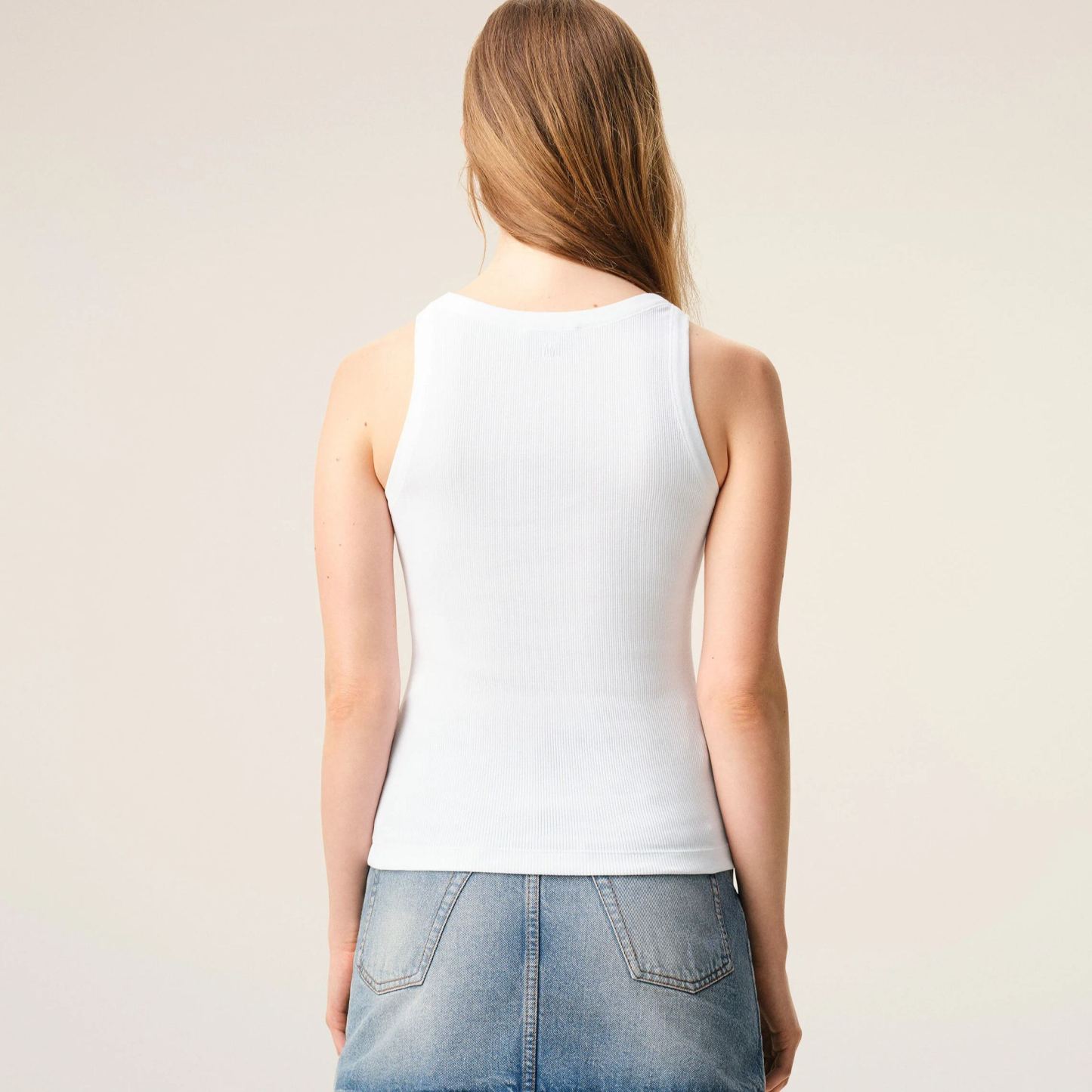 ホワイトコットン Ami De Coeur タンクトップ