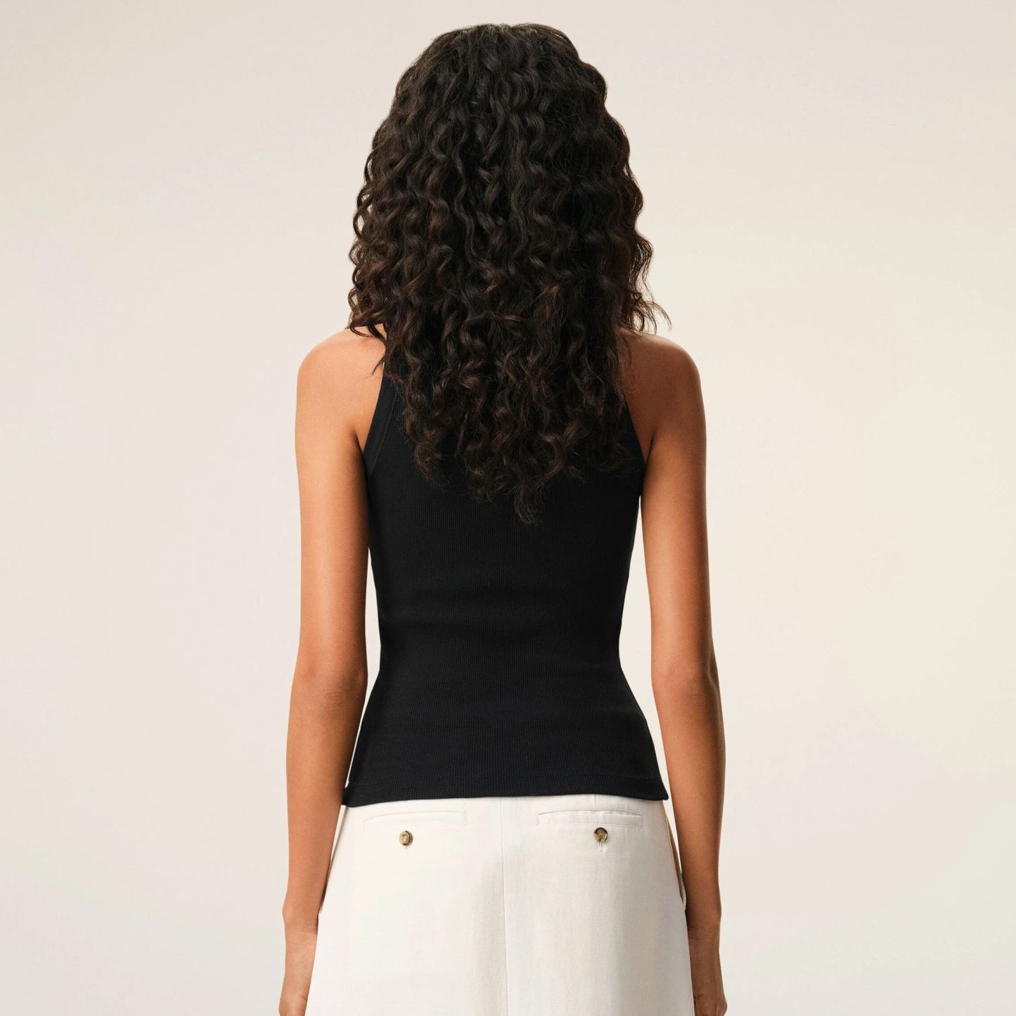 ブラックコットン Ami de Coeur タンクトップ