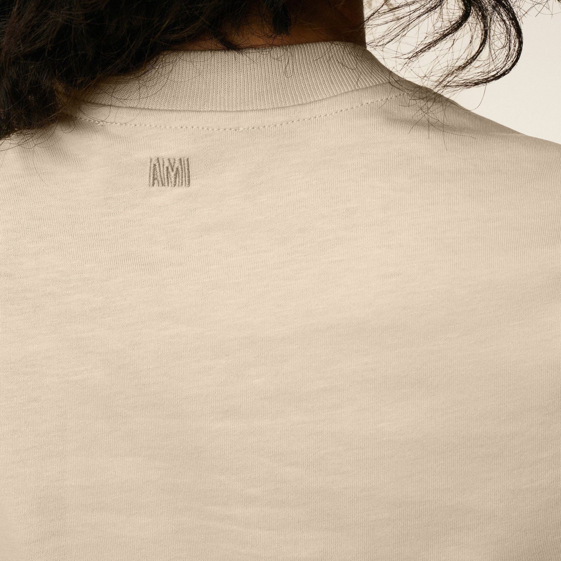 ベージュ コットン Ami de Coeur クロップド Tシャツ