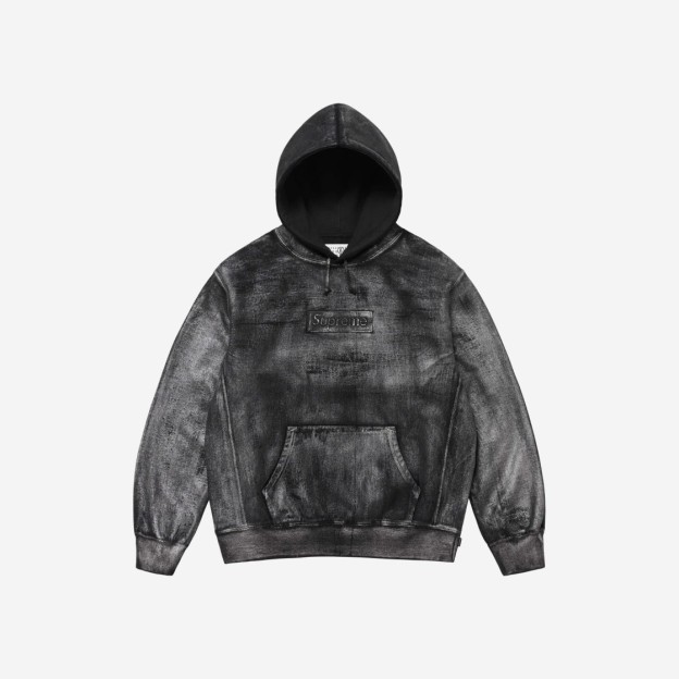 MM6 Maison Margiela Foil Box Logo Hooded Sweatshirt / メゾンマルジェラ フォイル ボックス ロゴ フーデッド スウェットシャツ