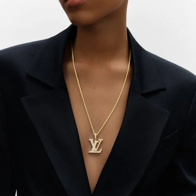 【国内発送/直営店】ネックレス パンダンティフ LV GM ゴールド×ダイヤ ネックレス