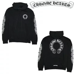 クロムハーツ パーカー ホースシュー＆フローラルクロス