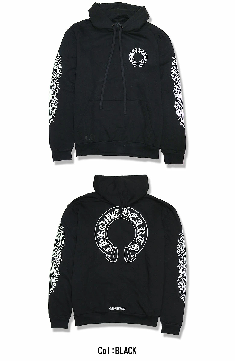 クロムハーツ パーカー ホースシュー＆フローラルクロス