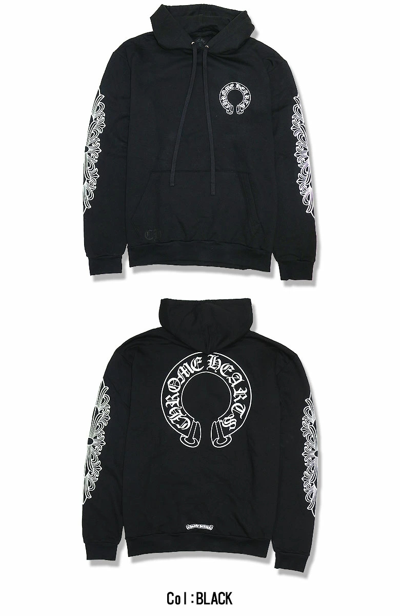 クロムハーツ パーカー ホースシュー＆フローラルクロス