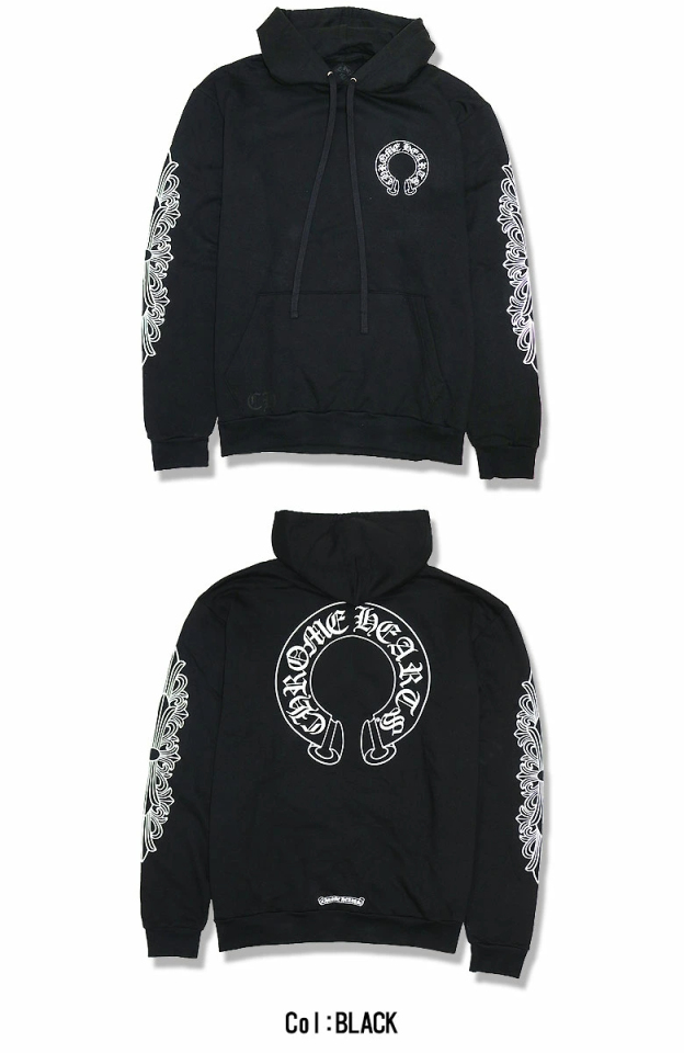 クロムハーツ パーカー ホースシュー＆フローラルクロス