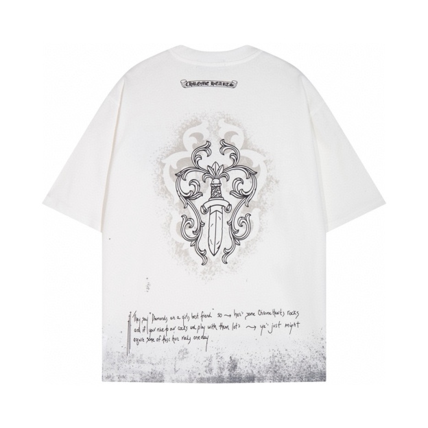 Chrome Hearts Tシャツ黒&白 H0136