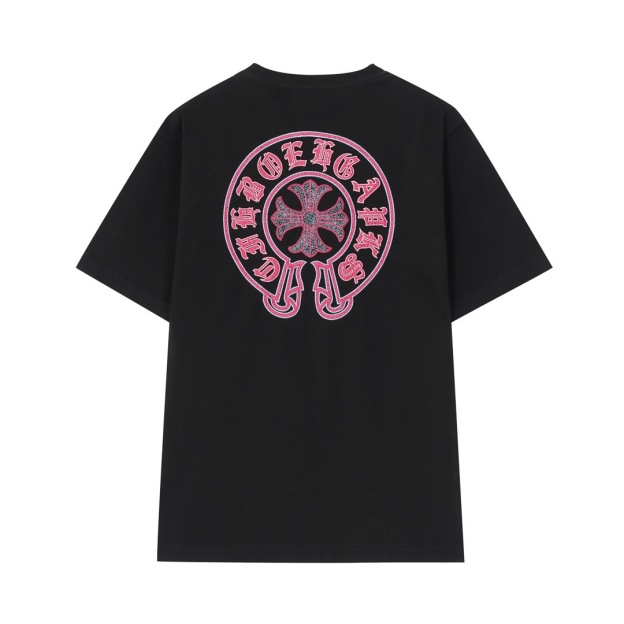 クロムハーツChrome Hearts Tシャツ黒&白 H0147　　-JAPAN DUTY FREE