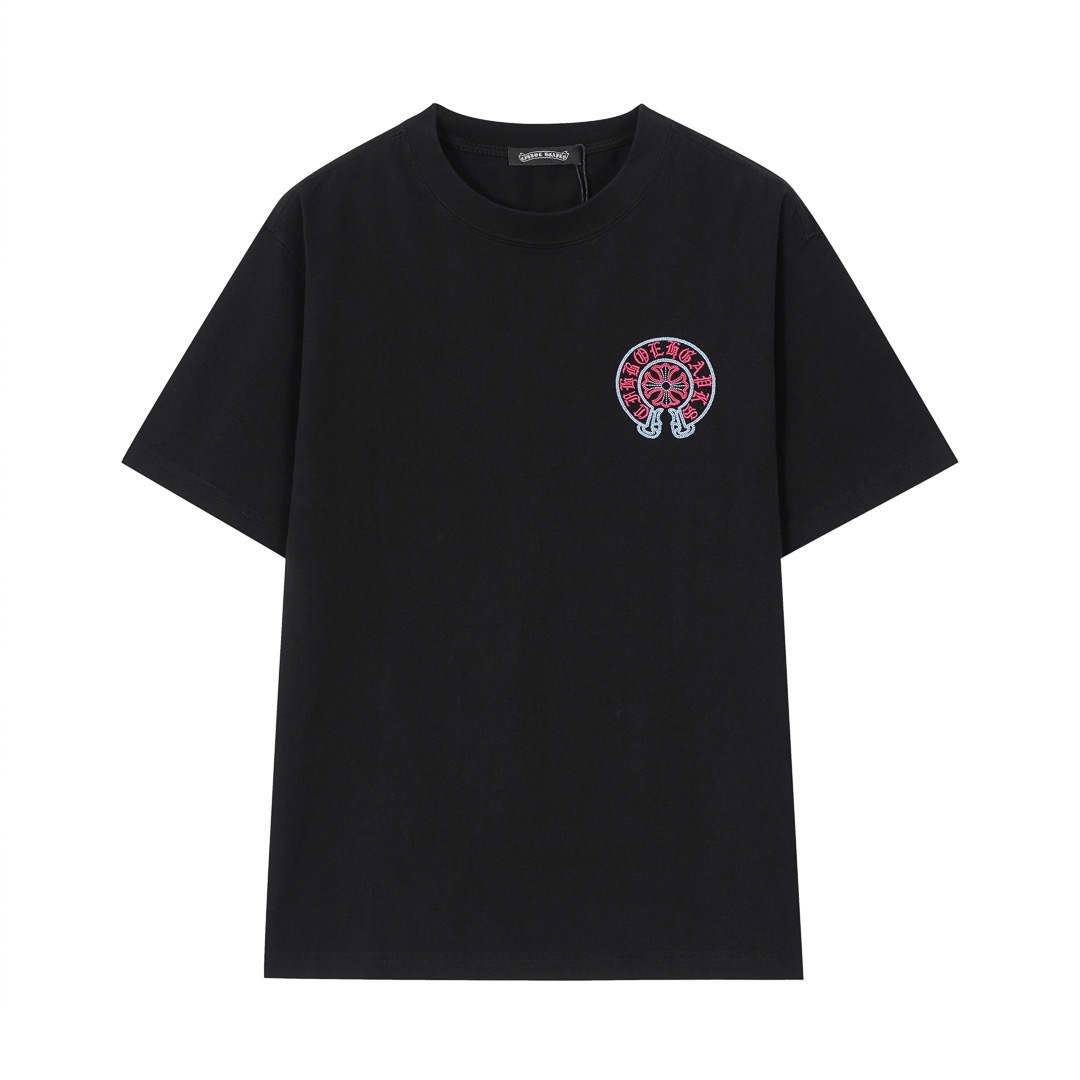 クロムハーツChrome Hearts Tシャツ黒&白 H0147　　-JAPAN DUTY FREE