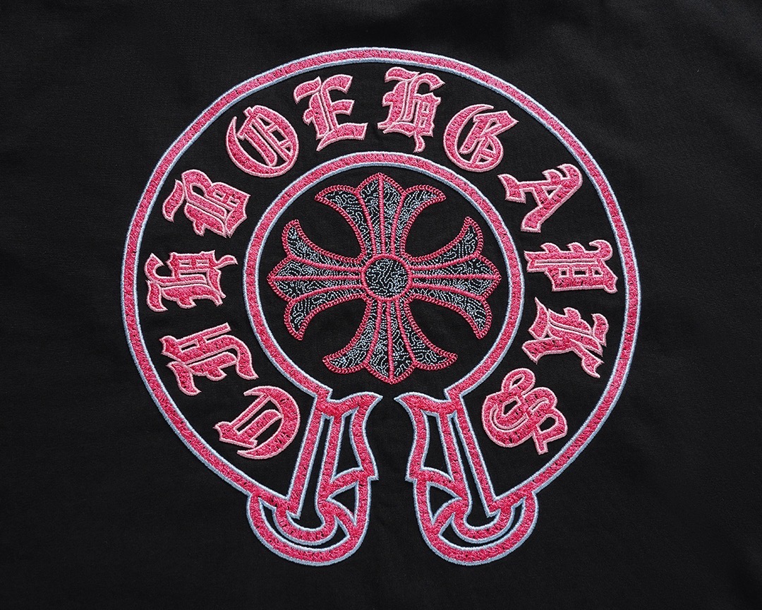 クロムハーツChrome Hearts Tシャツ黒&白 H0147　　-JAPAN DUTY FREE