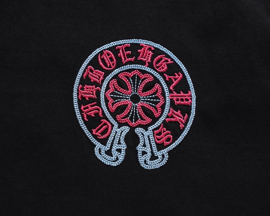 クロムハーツChrome Hearts Tシャツ黒&白 H0147　　-JAPAN DUTY FREE