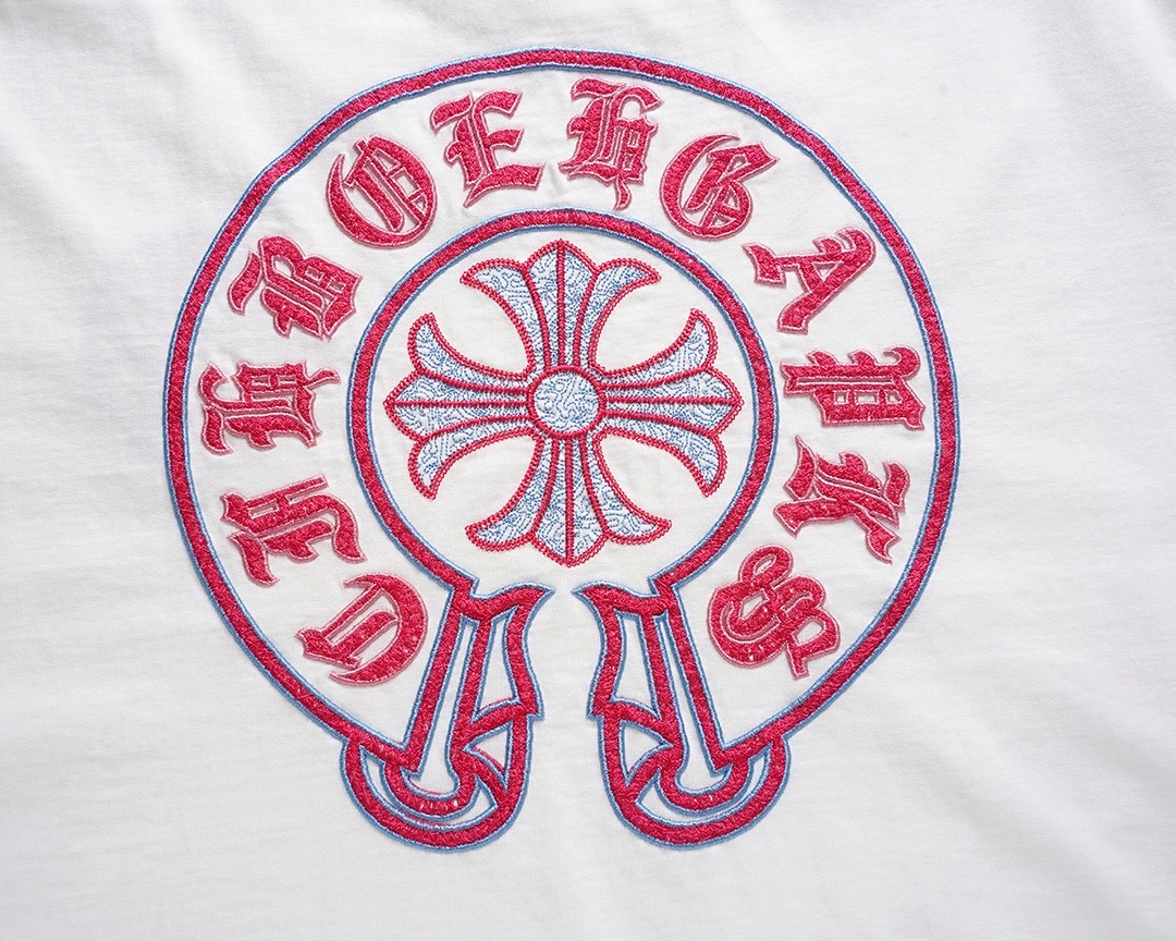 クロムハーツChrome Hearts Tシャツ黒&白 H0147　　-JAPAN DUTY FREE