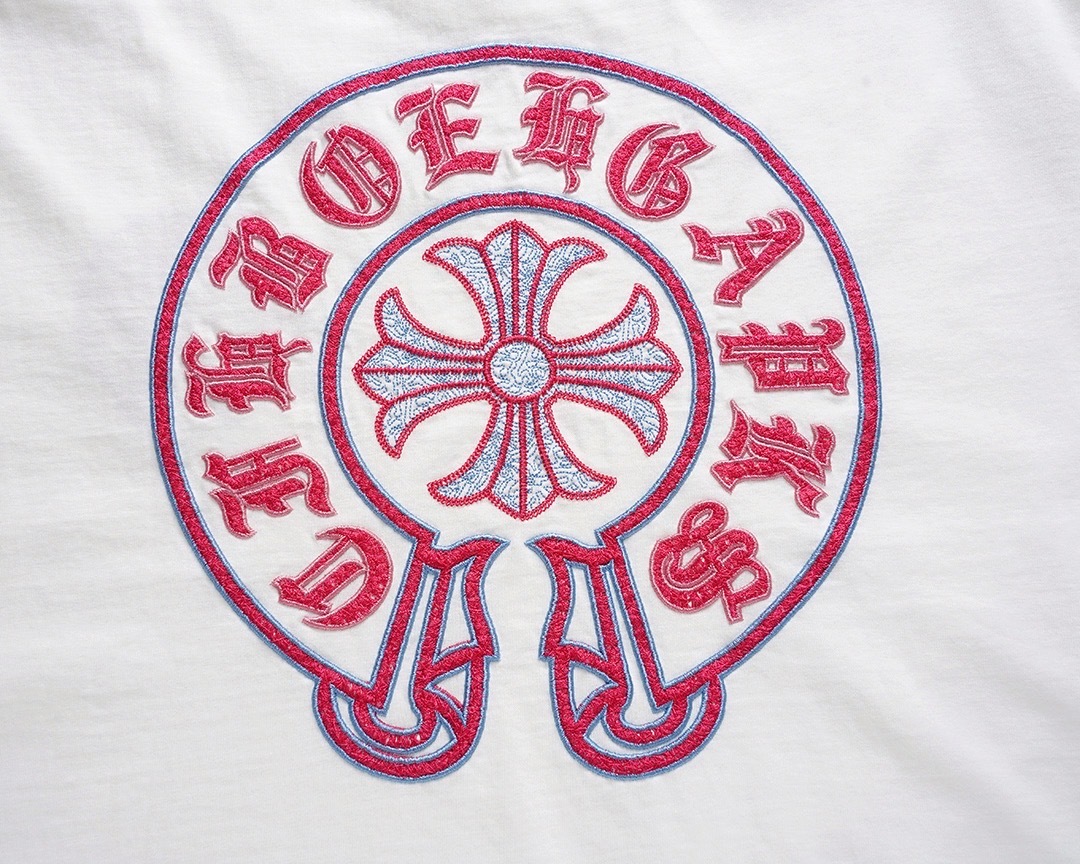 クロムハーツChrome Hearts Tシャツ黒&白 H0147　　-JAPAN DUTY FREE