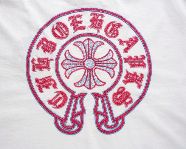 クロムハーツChrome Hearts Tシャツ黒&白 H0147　　-JAPAN DUTY FREE