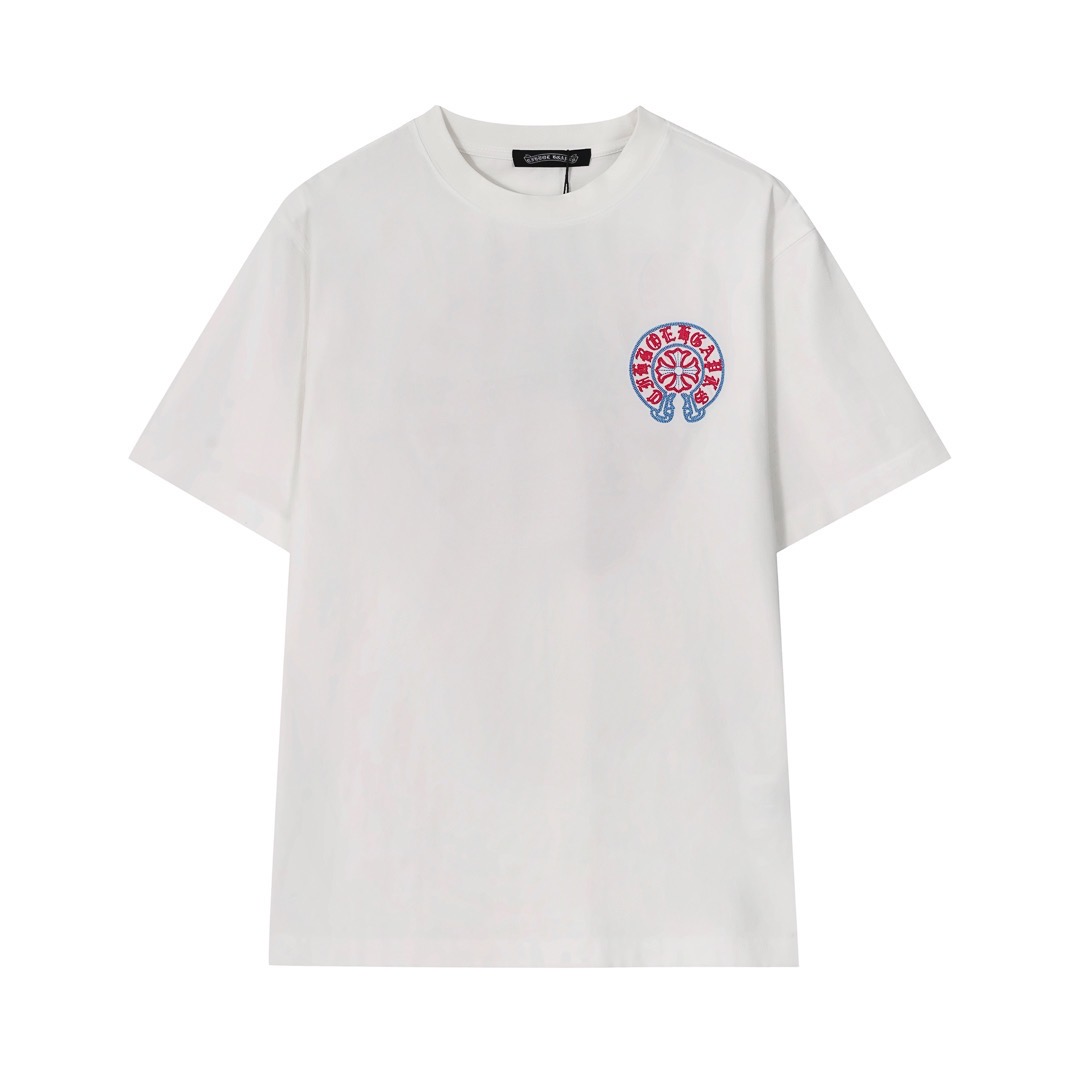 クロムハーツChrome Hearts Tシャツ黒&白 H0147　　-JAPAN DUTY FREE
