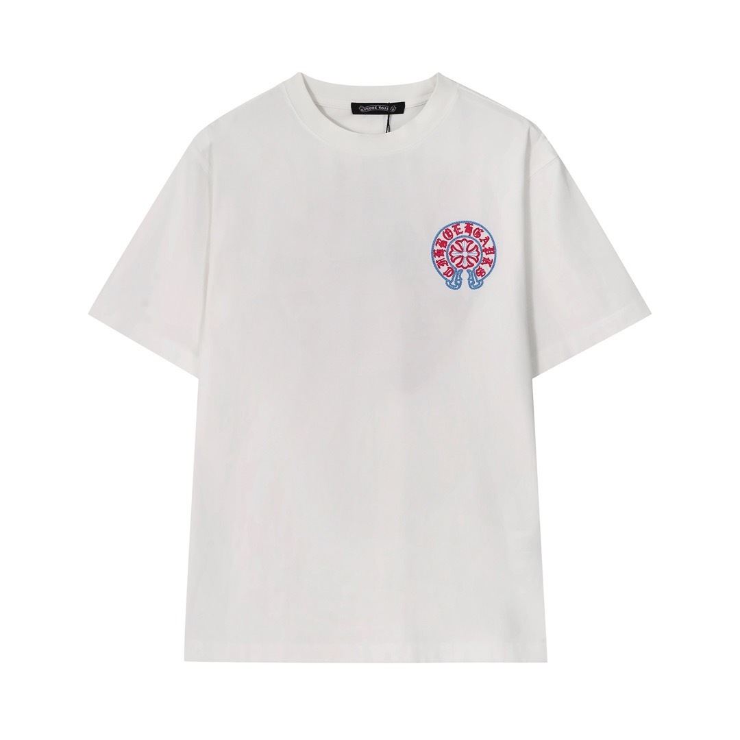 クロムハーツChrome Hearts Tシャツ黒&白 H0147　　-JAPAN DUTY FREE