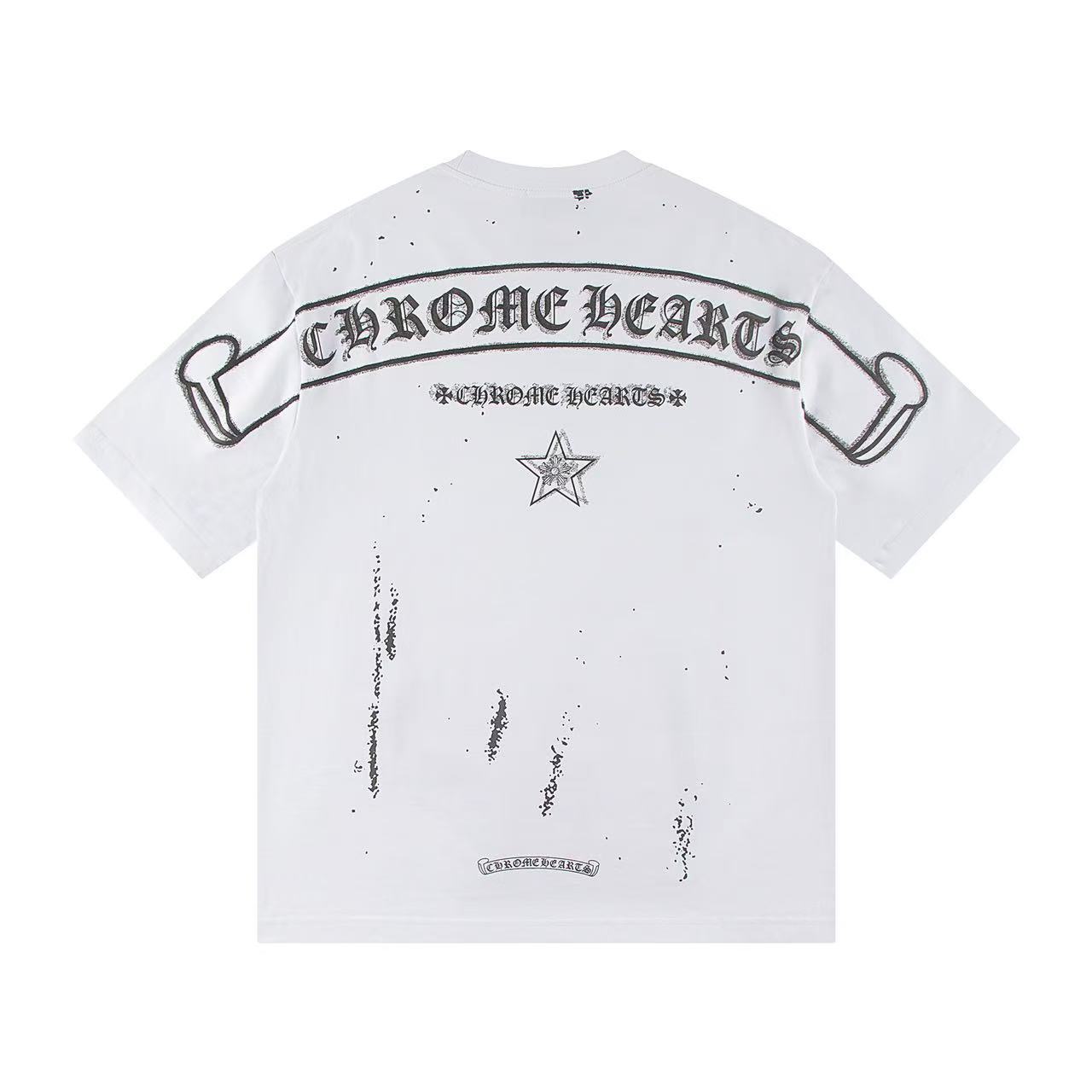 Chrome Hearts Tシャツ黒&白 H0152