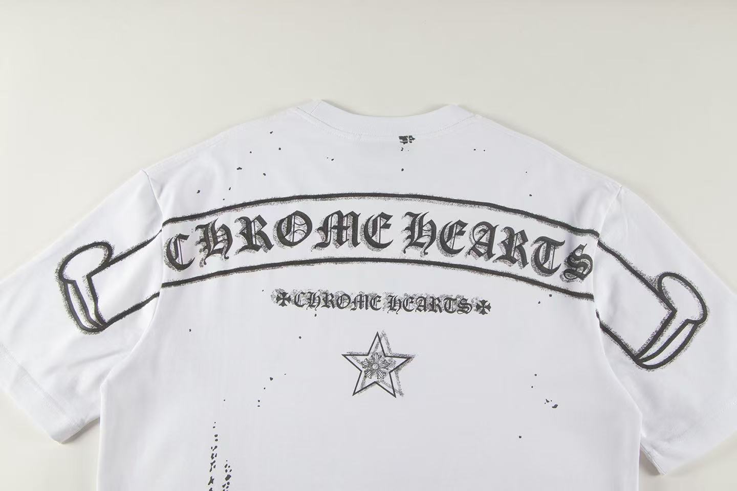 Chrome Hearts Tシャツ黒&白 H0152
