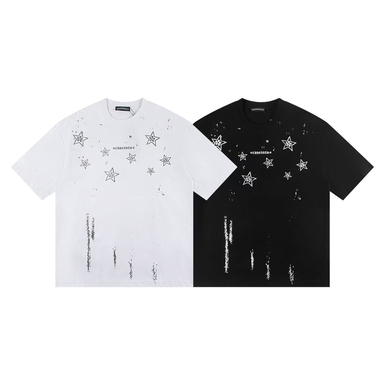 Chrome Hearts Tシャツ黒&白 H0152