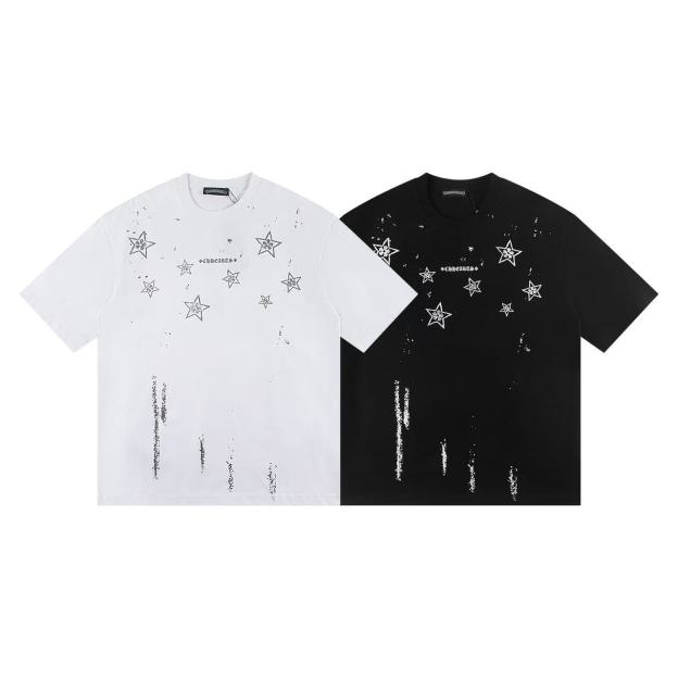 Chrome Hearts Tシャツ黒&白 H0152