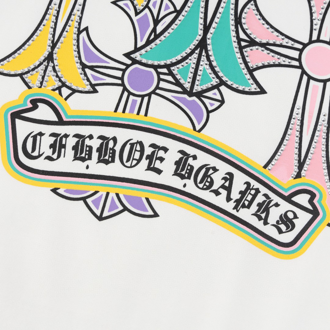 Chrome Hearts Tシャツ黒&白 H0164