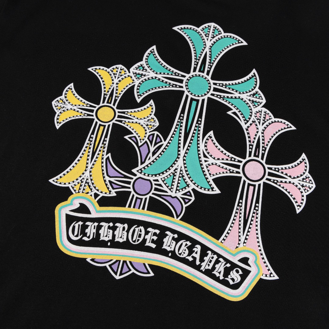 Chrome Hearts Tシャツ黒&白 H0164
