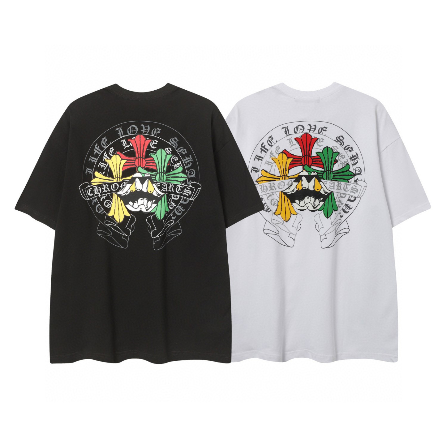 Chrome Hearts Tシャツ黒&白 H0168