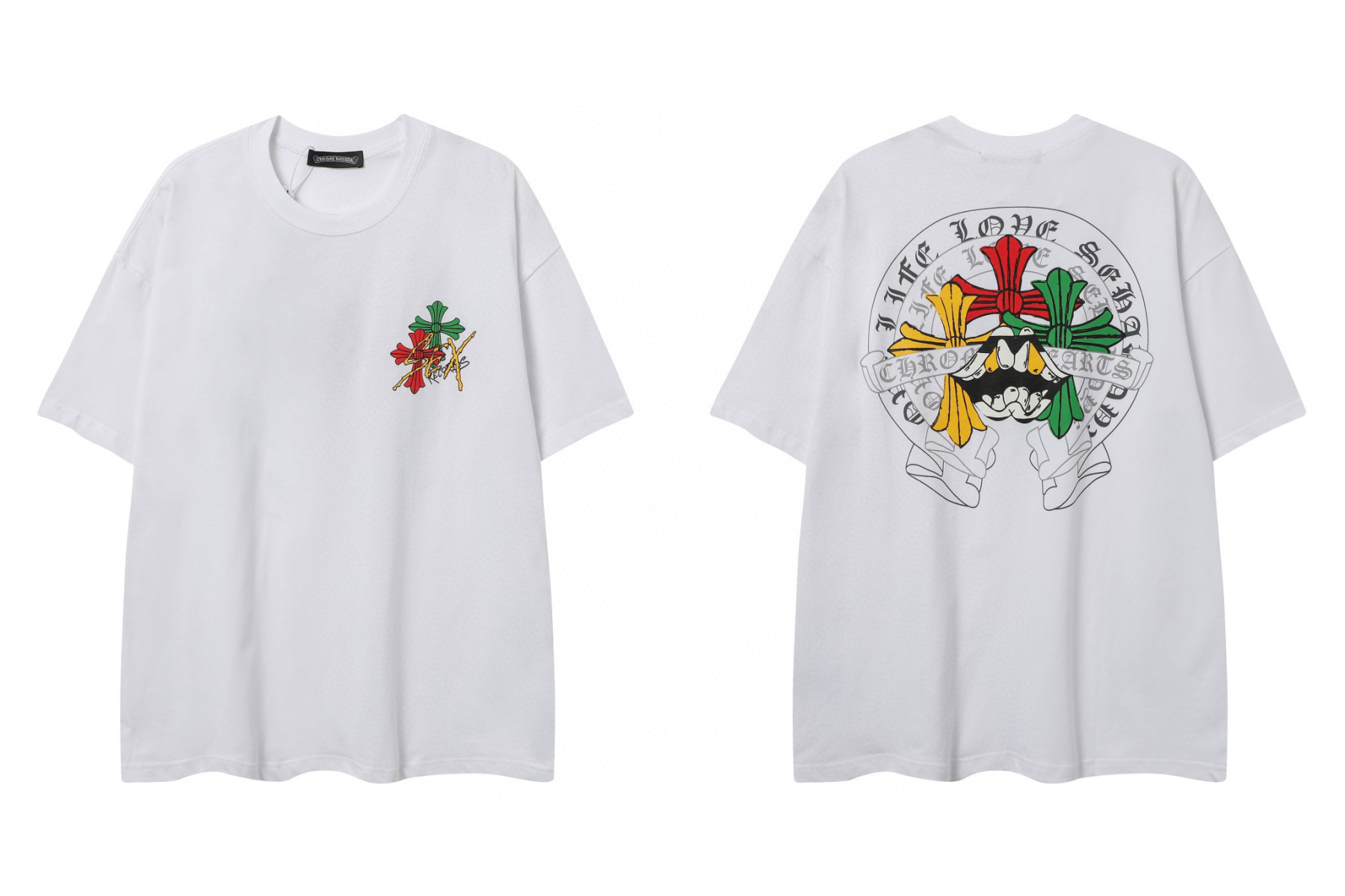 Chrome Hearts Tシャツ黒&白 H0168