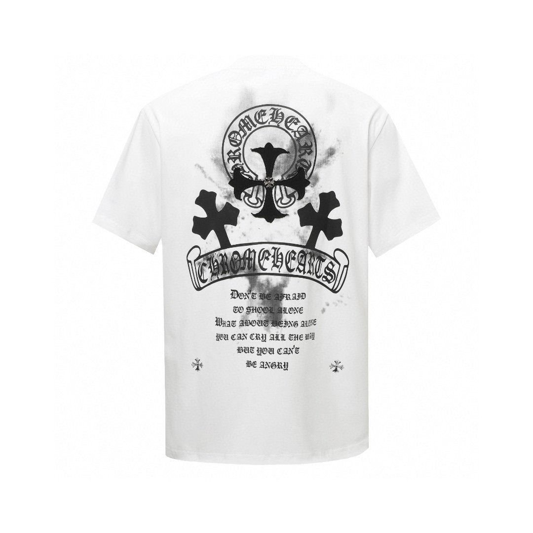 Chrome Hearts Tシャツ黒&白 zH0173