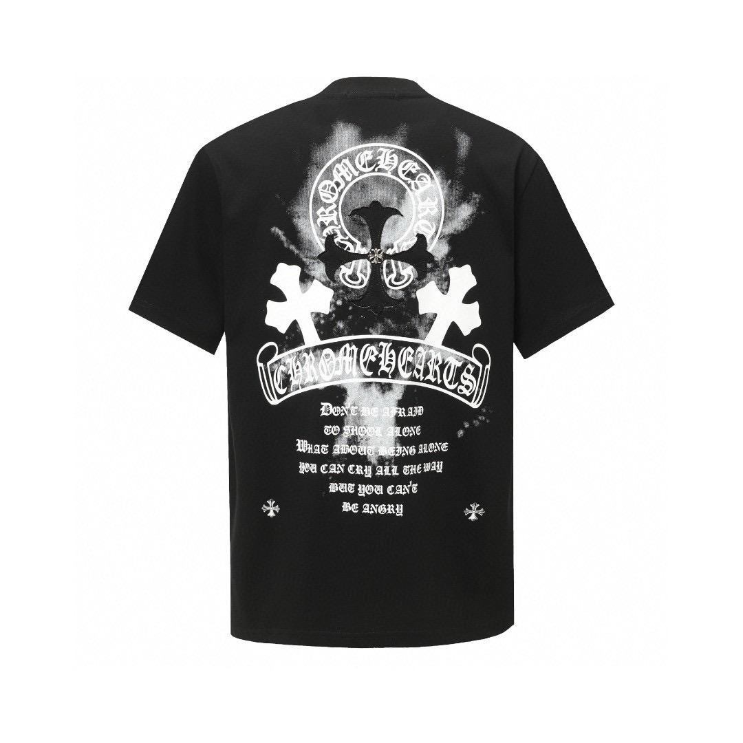 Chrome Hearts Tシャツ黒&白 zH0173