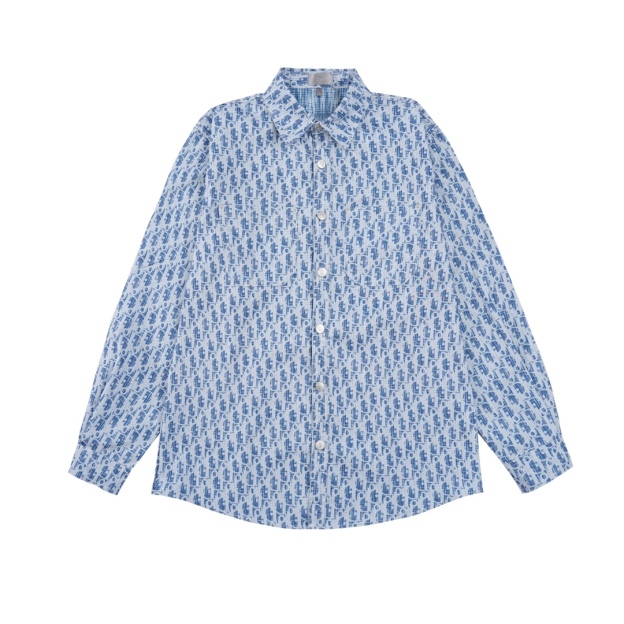 Dior x Stussy コラボ限定デニムジャガードシャツ薄型ジャケット