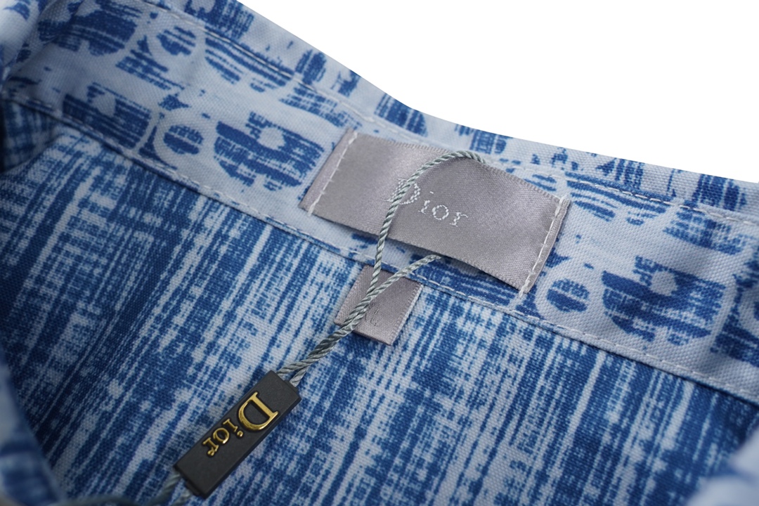 Dior x Stussy コラボ限定デニムジャガードシャツ薄型ジャケット