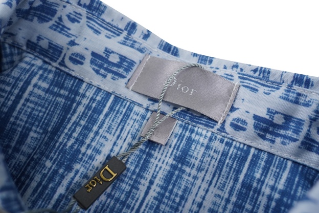 Dior x Stussy コラボ限定デニムジャガードシャツ薄型ジャケット