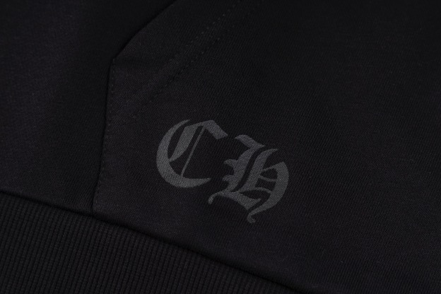 CHROME HEARTS HOODIE CH SCROLL LABEL クロムハーツ　スウェットパーカー　スクロールロゴ