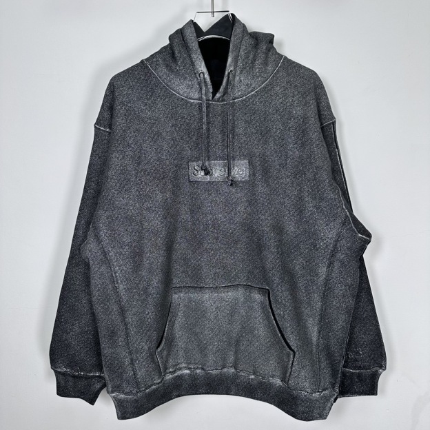 MM6 Maison Margiela Foil Box Logo Hooded Sweatshirt / メゾンマルジェラ フォイル ボックス ロゴ フーデッド スウェットシャツ