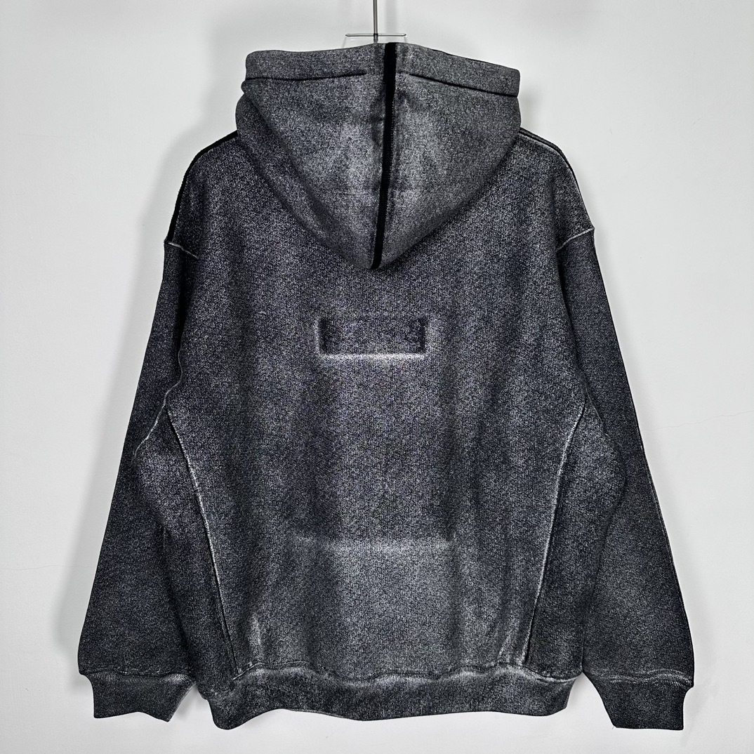 MM6 Maison Margiela Foil Box Logo Hooded Sweatshirt / メゾンマルジェラ フォイル ボックス ロゴ フーデッド スウェットシャツ