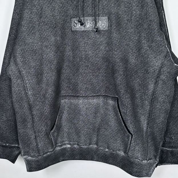 MM6 Maison Margiela Foil Box Logo Hooded Sweatshirt / メゾンマルジェラ フォイル ボックス ロゴ フーデッド スウェットシャツ