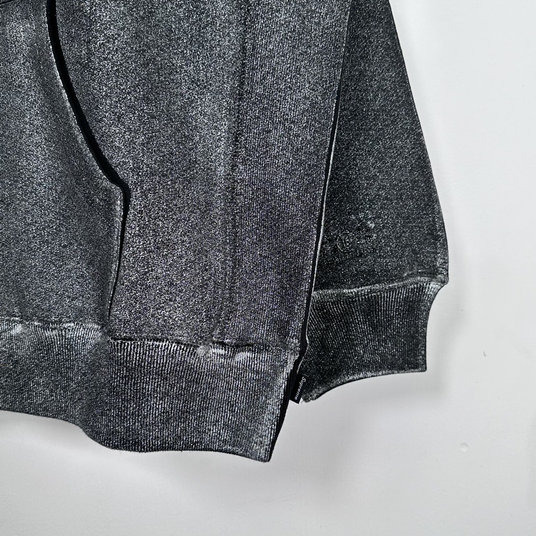 MM6 Maison Margiela Foil Box Logo Hooded Sweatshirt / メゾンマルジェラ フォイル ボックス ロゴ フーデッド スウェットシャツ