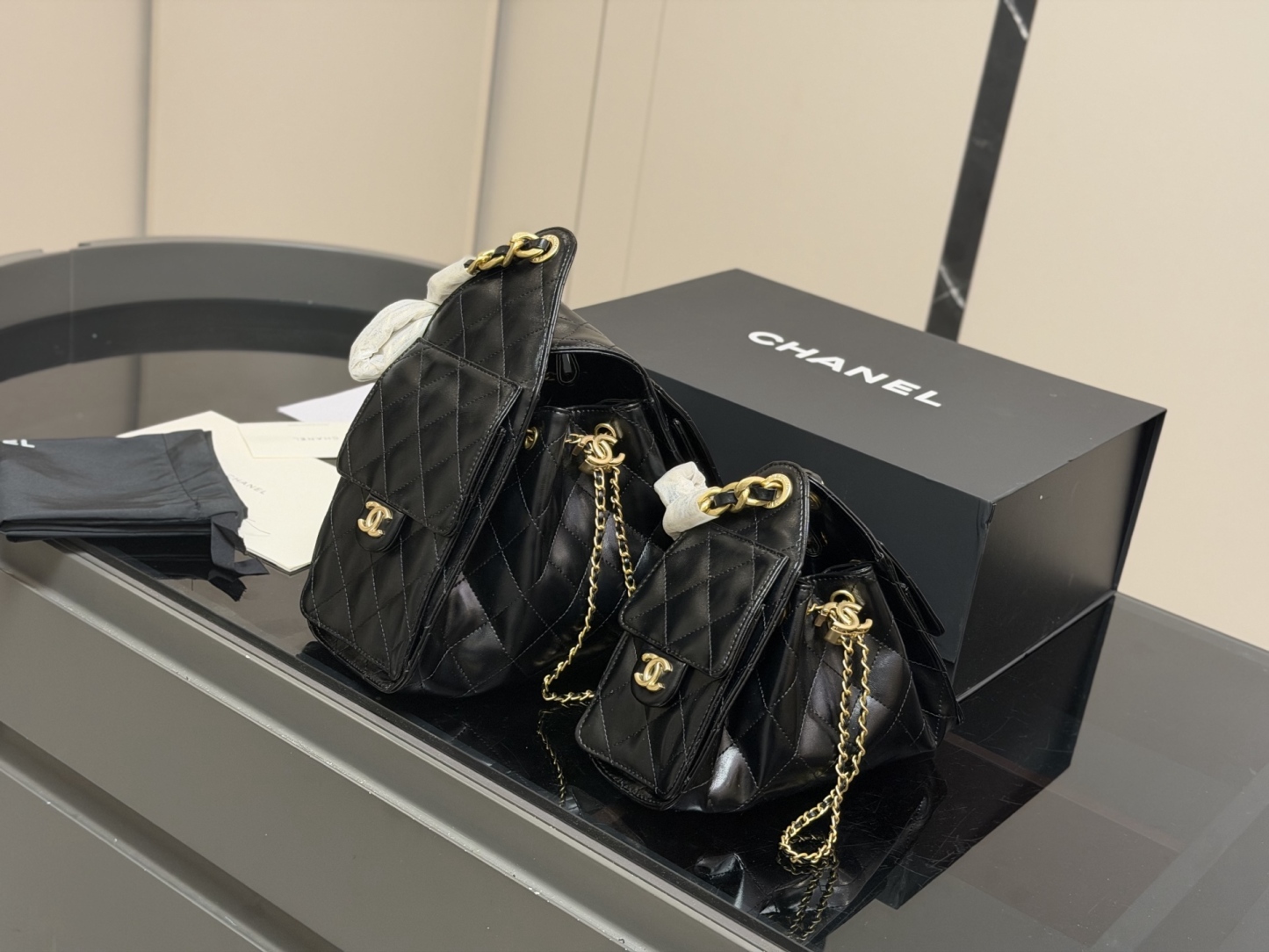 【洗練エレガント♡】2025/26年 ホーボー バッグ プレコレクション CHANEL 25 スモール ハンドバッグ 30 x 26 x 14cm