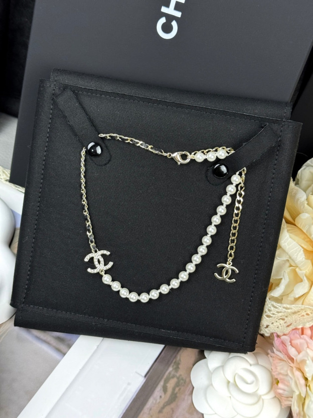 《ブラック×パールのカッコよさ★》CHANEL　ネックレス