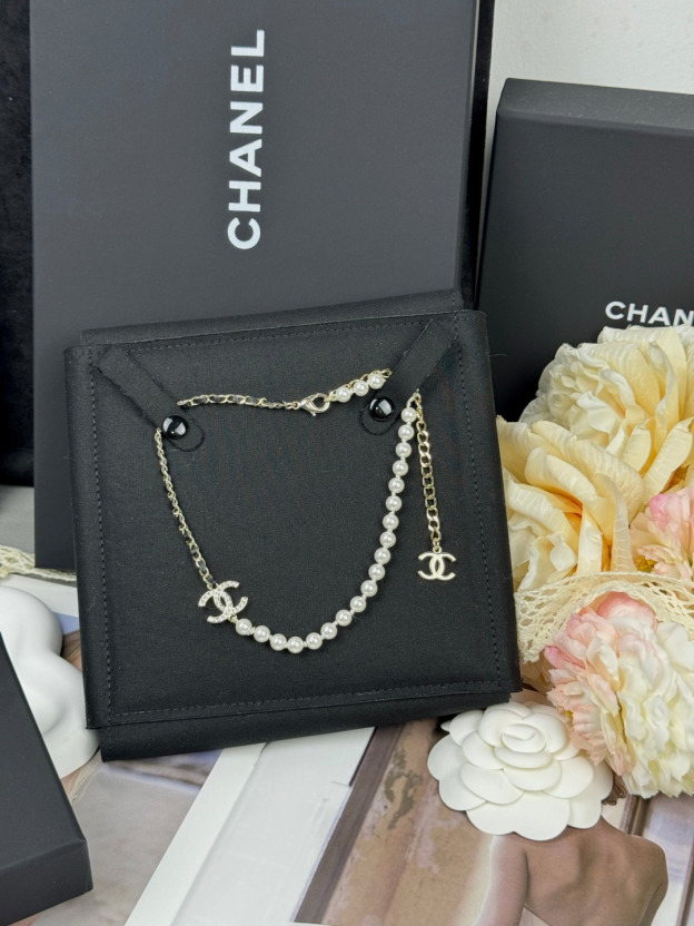 《ブラック×パールのカッコよさ★》CHANEL　ネックレス