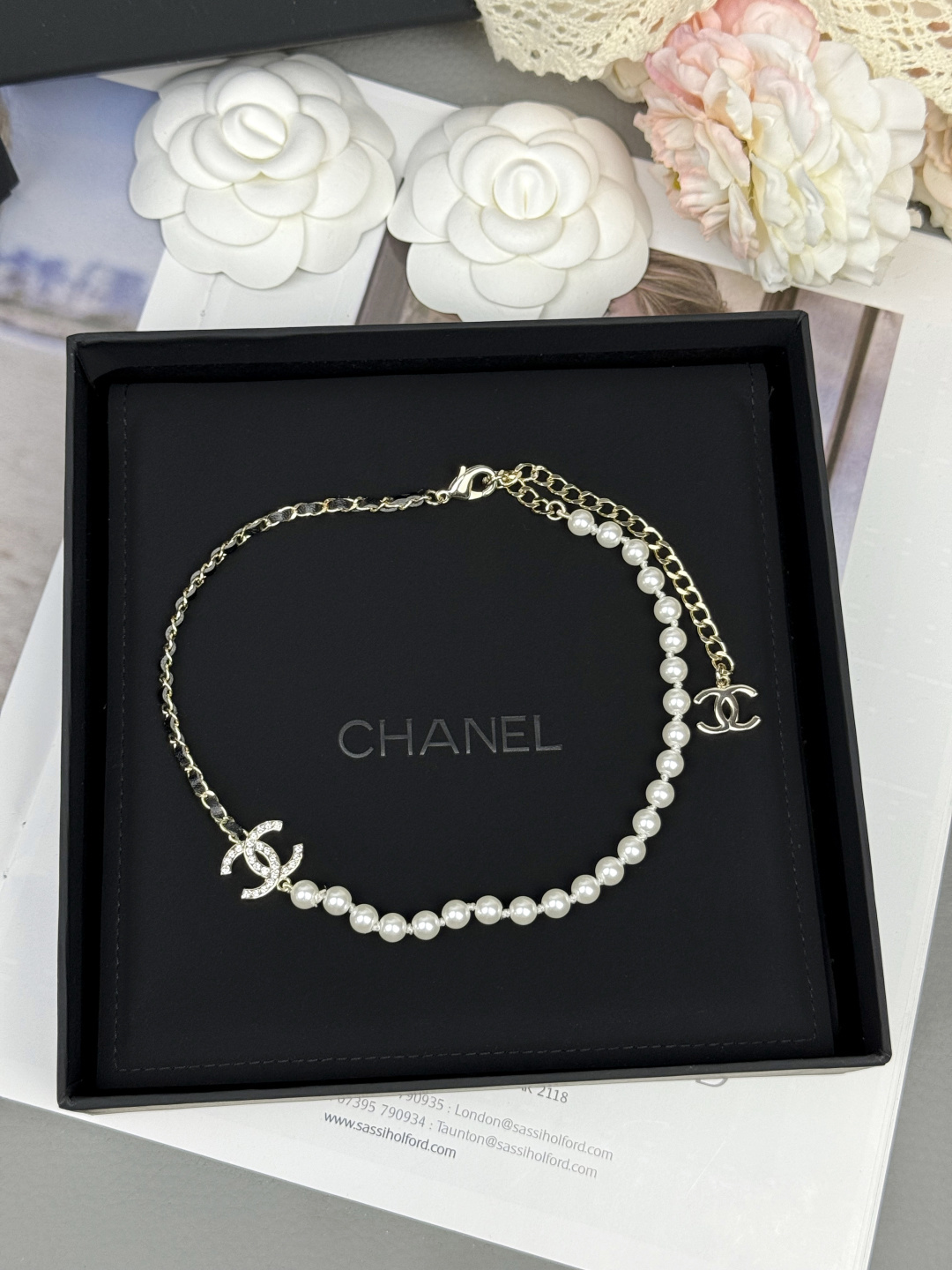 《ブラック×パールのカッコよさ★》CHANEL　ネックレス