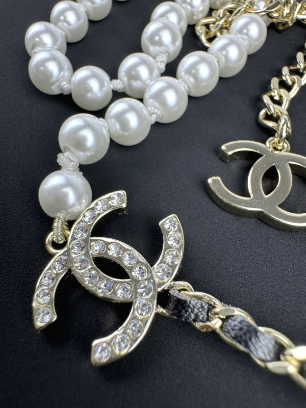 《ブラック×パールのカッコよさ★》CHANEL　ネックレス