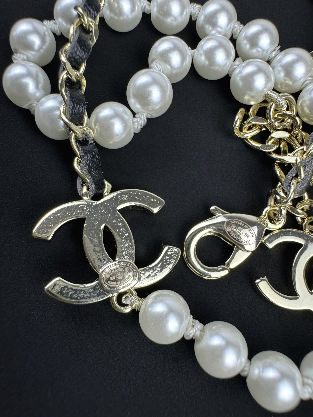 《ブラック×パールのカッコよさ★》CHANEL　ネックレス